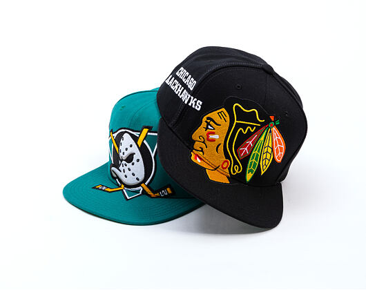 Kappe Mitchell & Ness - NHL Big Time Snapback - Chicago Blackhawks - Black