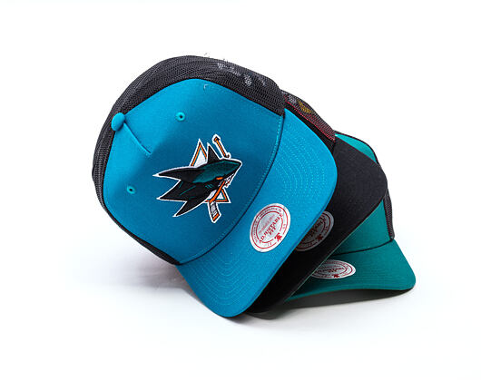Kappe Mitchell & Ness - NHL Tremor Trucker - San Jose Sharks - Teal
