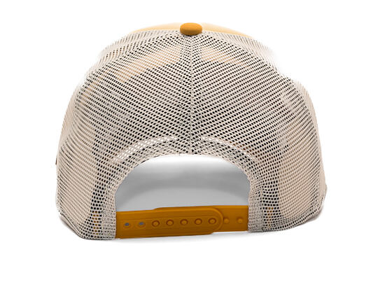Kappe New Era - Branded Graphic Patch 9FORTY Trucker - Stone / Yellow