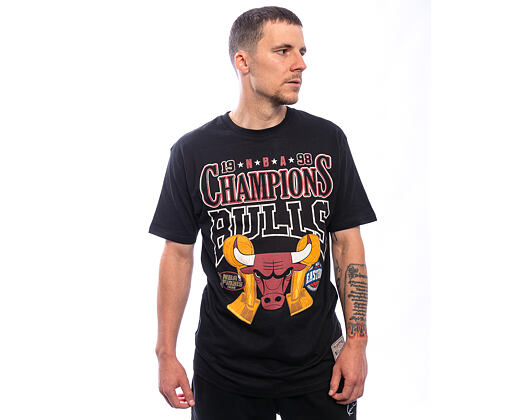 T-Shirt Mitchell & Ness - NBA Big Champ Tee - Chicago Bulls - Black