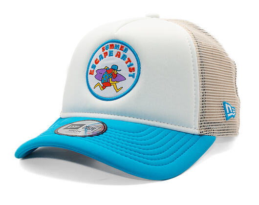 Kinder Baseballkappe New Era - Branded Graphic Patch 9FORTY Trucker - Blau