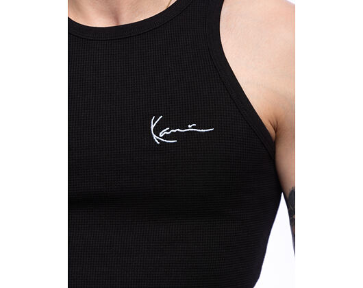 Leibchen Karl Kani - Chest Signature Essential Waffle Tanktop - Black