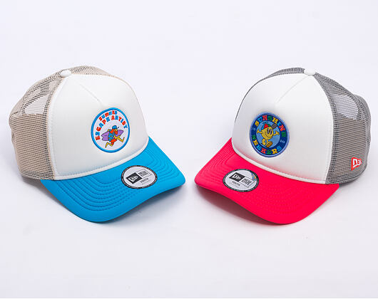 Kinder Kappe New Era - Branded Graphic Patch 9FORTY Trucker - Coral