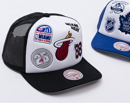 Kappe Mitchell & Ness - Gridlock Trucker - Miami Heat - White