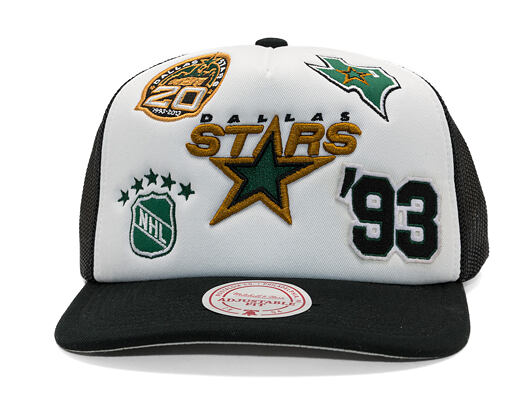 Kappe Mitchell & Ness - Gridlock Trucker Vntg - Dallas Stars - White