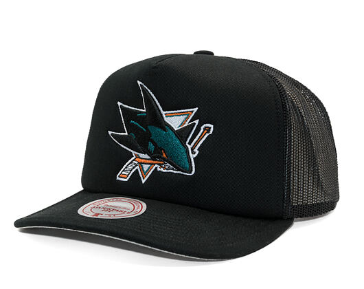 Kappe Mitchell & Ness - Evergreen Trucker - San Jose Sharks - Black