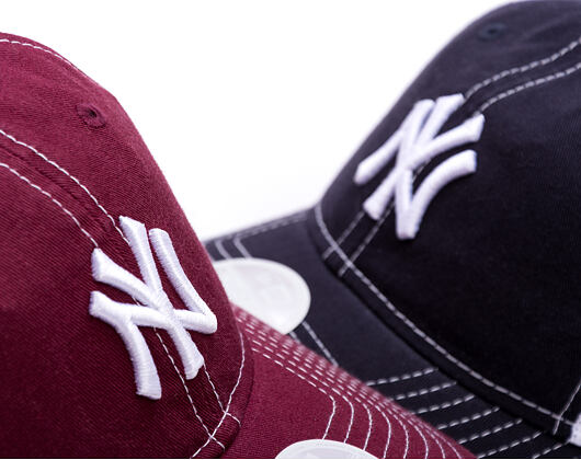 Damen Kappe New Era - MLB Washed & Mesh 9TWENTY - NY Yankees - Burgundy