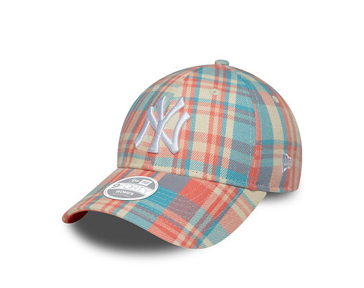 Damen Kappe New Era - MLB Check 9FORTY - NY Yankees - Pink Lift / White