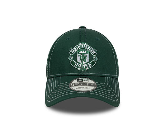 Kappe New Era - Contrast Stitch 9FORTY - Manchester United FC - Dark Green