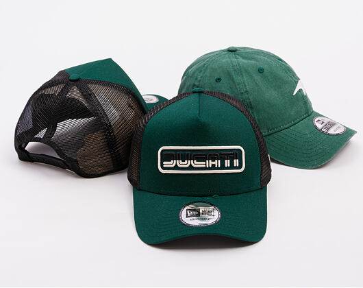 Kappe New Era - DUCATI MOTOR Seasonal 9FORTY Trucker - Dark Green