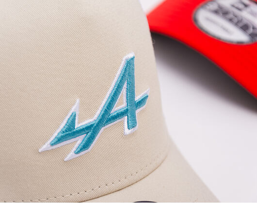 Kappe New Era - F1 Seasonal POP 9FORTY Trucker - Alpine Racing - Stone