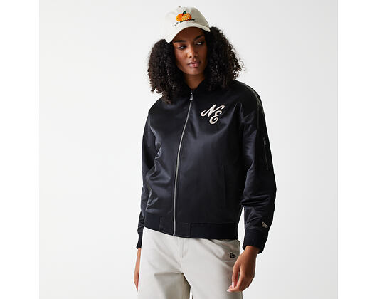 Damenjacke New Era - Satin Bomber - Black