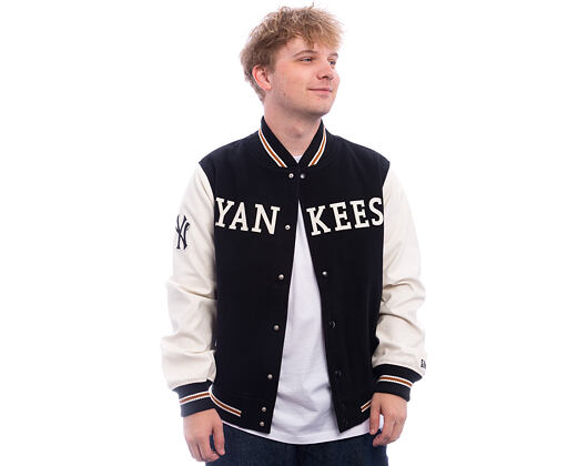 Jacke New Era - MLB Wordmark Varsity Jacket - NY Yankees - Black