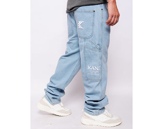 Hose Karl Kani - KK Retro Baggy Workwear Denim light blue