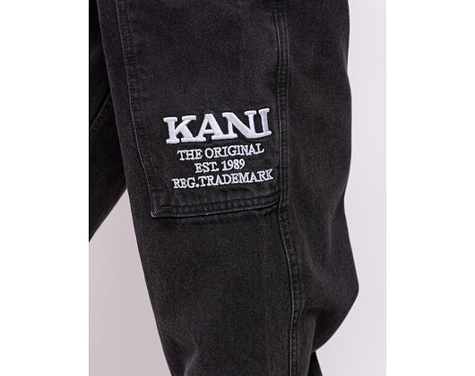 Hose Karl Kani - Retro Baggy Workwear Denim - vintage black