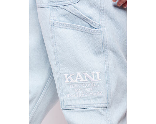Hose Karl Kani - KK Retro Tapered Workwear Denim bleached blue