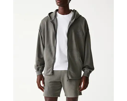 Pullover New Era - NBA Washed Full-zip - LA Lakers - Grey