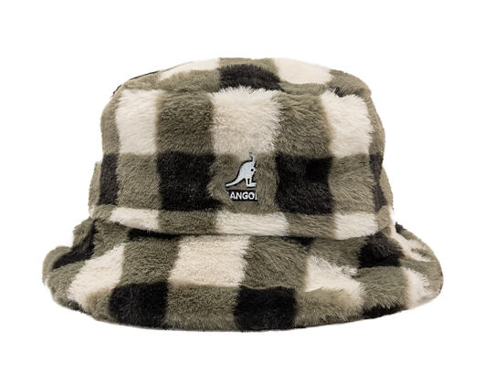 Kangol - Faux Fur Bucket - Black Check