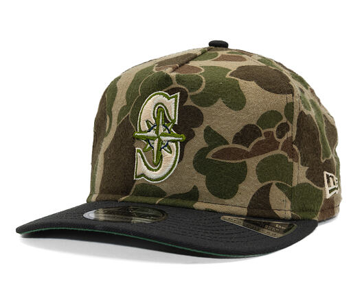 Kappe New Era "Three Looms × MLB Wool Duck Camo" 19TWENTY - Seattle Mariners