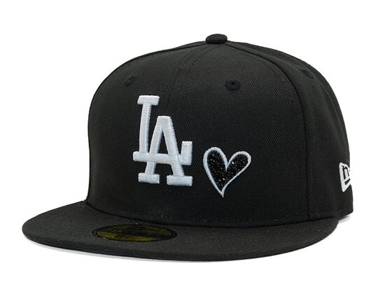 Kappe New Era - MLB Team Heart 59FIFTY - LA Dodgers - Black / White