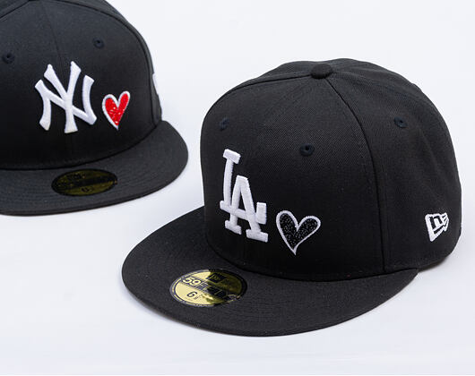 Kappe New Era - MLB Team Heart 59FIFTY - LA Dodgers - Black / White