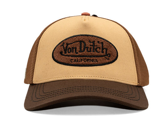 Kappe Von Dutch - Trucker - Terry Logo - Brown/Beige