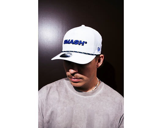 Basecap New Era - LIV Golf 9FORTY M-CROWN Perforated Rope - Smash - White