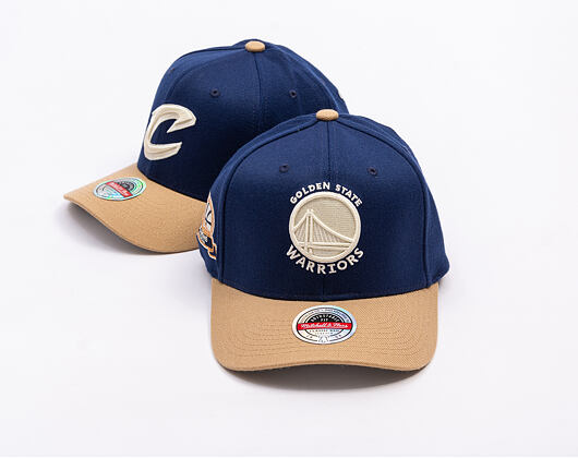 Kappe Mitchell & Ness - Sand Storm Classic Red - Golden State Warriors - Navy/Sand