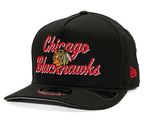 Basecap New Era - NHL Chainstitch 9FIFTY A-Frame - Chicago Blackhawks - Black