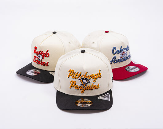 Basecap New Era - NHL Chainstitch 9FIFTY A-Frame - Pittsburgh Penguins - Chrome White