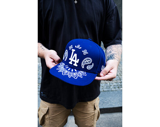 Kappe New Era - MLB Paisley Bandana 59FIFTY - LA Dodgers - Dark Royal