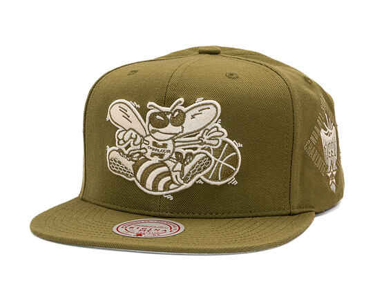 Kappe Mitchell & Ness - NBA Fashion Basic Snapback Hwc - Charlotte Hornets - Olive