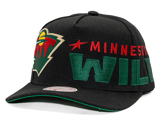 Kappe Mitchell & Ness - NHL Busted Pro - Minnesota Wild - Black