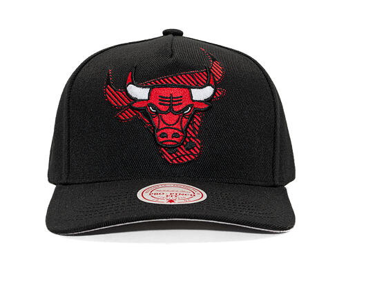 Kappe Mitchell & Ness - NBA Tilted Pro Snapback - Chicago Bulls - Black
