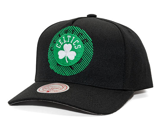 Kappe Mitchell & Ness - NBA Tilted Pro Snapback - Boston Celtics - Black