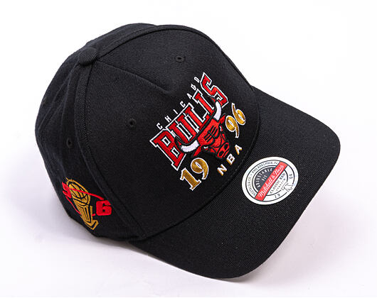 Kappe Mitchell & Ness - NBA Championship Classic Red 1996 - Chicago Bulls - Black
