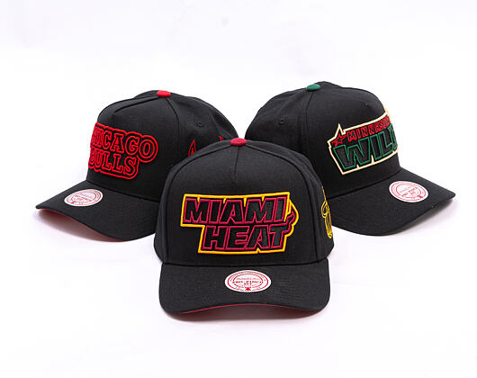 Kappe Mitchell & Ness - NBA Class Act Pro - Miami Heat - Black