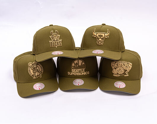 Kappe Mitchell & Ness - NBA Fashion Basic Pro HWC - Seattle Supersonics - Olive