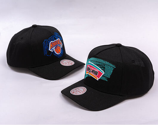 Kappe Mitchell & Ness - NBA Tilted Pro Snapback Hwc - San Antonio Spurs - Black