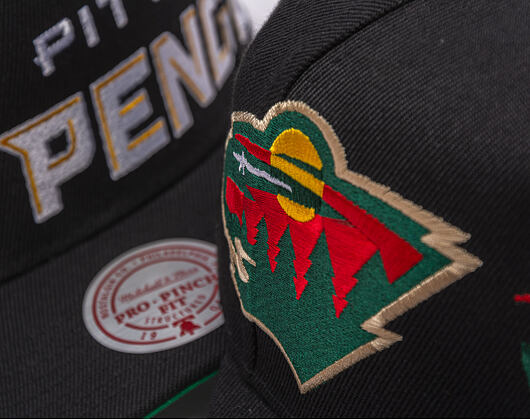 Kappe Mitchell & Ness - NHL Busted Pro - Minnesota Wild - Black