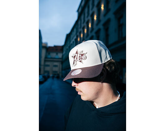 Kappe Mitchell & Ness - NBA Fashion Basic 2T Pro - Philadelphia 76Ers - Cream