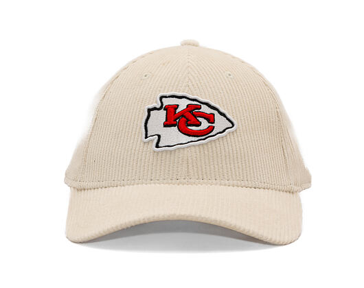Kappe New Era - NFL Cord 9FORTY M-Crown - Kansas City Chiefs - Cream