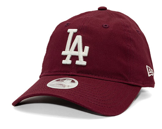 Damen Kappe New Era - MLB Essential 9TWENTY - LA Dodgers - Burgundy / Cream