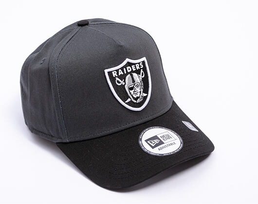 Kappe New Era - NFL Charcoal Drop 9FORTY A-Frame - LAs Vegas Raiders - Steel Clouds / Black