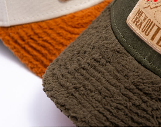 Kinder Kappe New Era - Branded Kids Outdoor 9FORTY - Olive / Orange