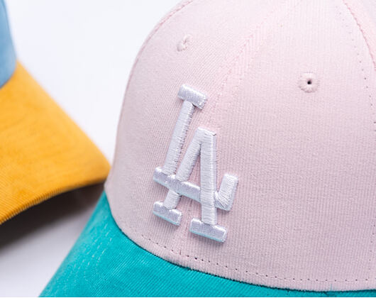 Kinder Kappe New Era - MLB Kids Cord 9FORTY - LA Dodgers - Light Pink / Mint