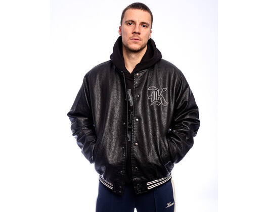 Jacke Karl Kani - Kani Western Pu Leather College Jacket - Black