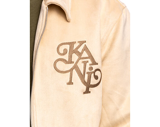 Jacke Karl Kani - Legacy Faux Suede Bowling Jacke - Beige