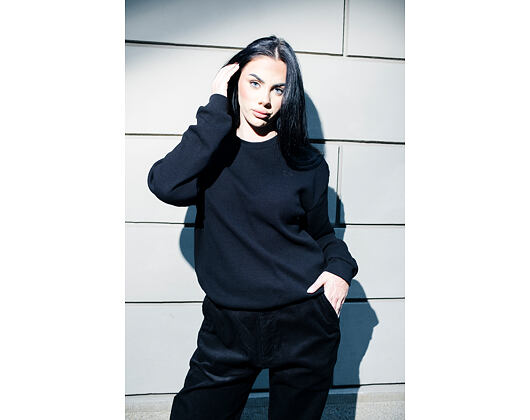 T-Shirt New Era - Branded Longsleeve Waffle Tee - Black