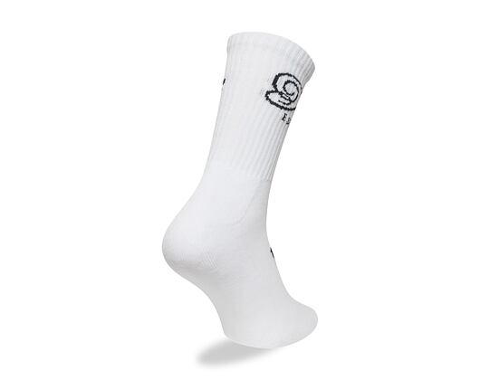 Socken New Era - Script Crew Socks 1pk - White / Navy